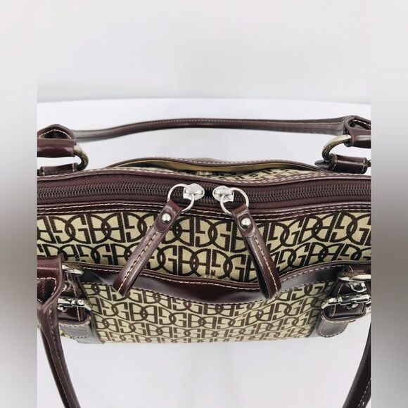 Giani Bernini Dome Buckle Handles Satchel Shoulder Bag Vintage Y2K - Picture 5 of 14